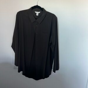 Athleta dark brown oversized blouse in XL talk